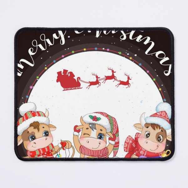 Item preview, Funny Cows Christmas Cows With Ornament Xmas designed and sold by LunaDangelo.