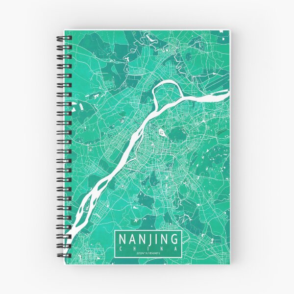 Item preview, Nanjing City Map of China - Watercolor designed and sold by deMAP.