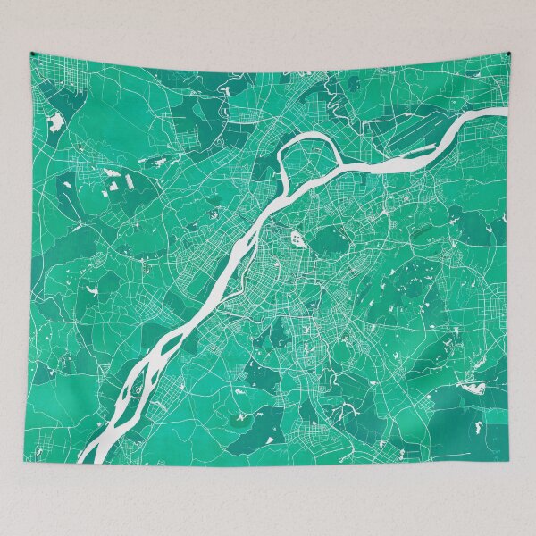 Item preview, Nanjing City Map of China - Watercolor designed and sold by deMAP.