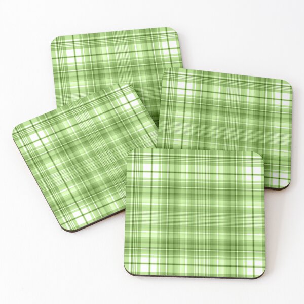 Item preview, Tartan Plaid in Bright Green and White designed and sold by AlteredAtelier.