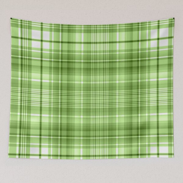 Item preview, Tartan Plaid in Bright Green and White designed and sold by AlteredAtelier.