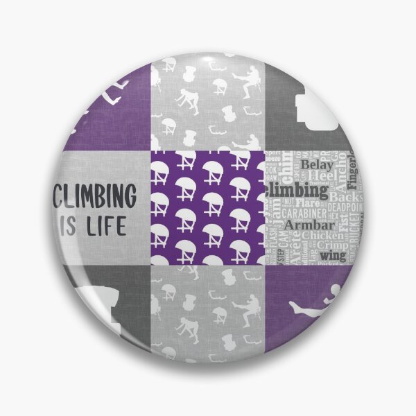 Item preview, Climbing Is Life Patchwork  designed and sold by SweetPea49.