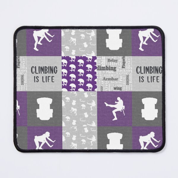 Item preview, Climbing Is Life Patchwork designed and sold by SweetPea49.