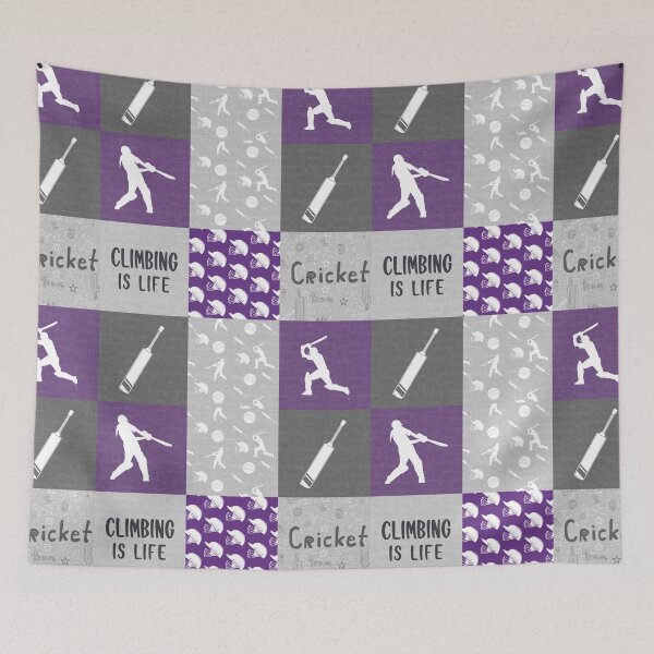 Item preview, Cricket Is Life Patchwork  designed and sold by SweetPea49.