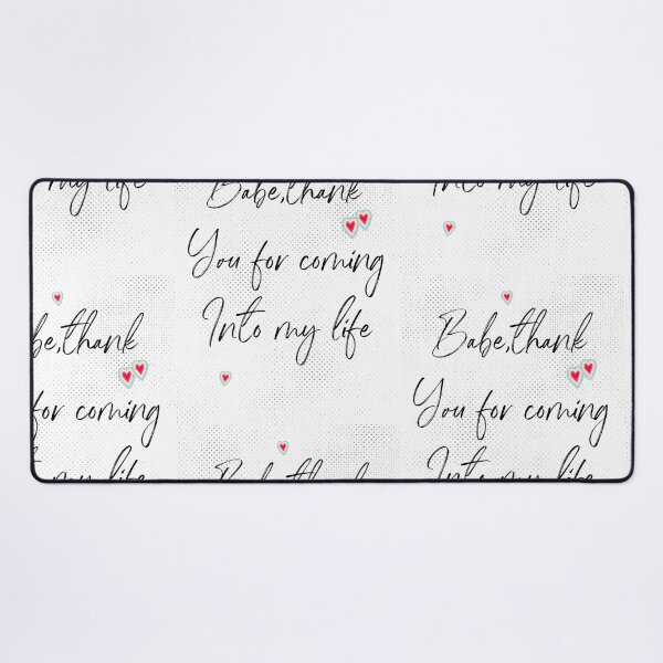 Item preview, thank you for coming into my life quote, with retro heart and halftone designed and sold by InnaMGraphic.