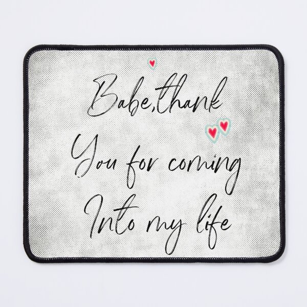 Item preview, thank you for coming into my life quote, with retro heart and halftone designed and sold by InnaMGraphic.