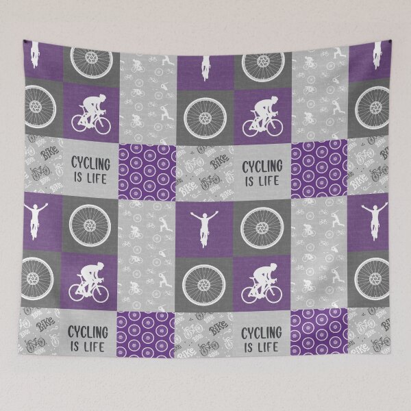 Item preview, Cycling Is Life Patchwork  designed and sold by SweetPea49.