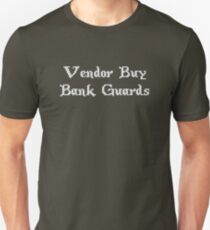 Vintage Online Gaming Vendor Buy Bank Guards Slim Fit T-Shirt