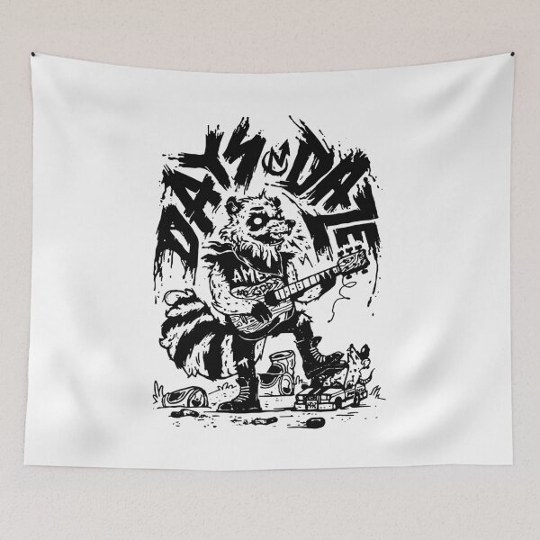 Item preview, Days N' Daze folk punk poster black designed and sold by RodrigoMar1850.