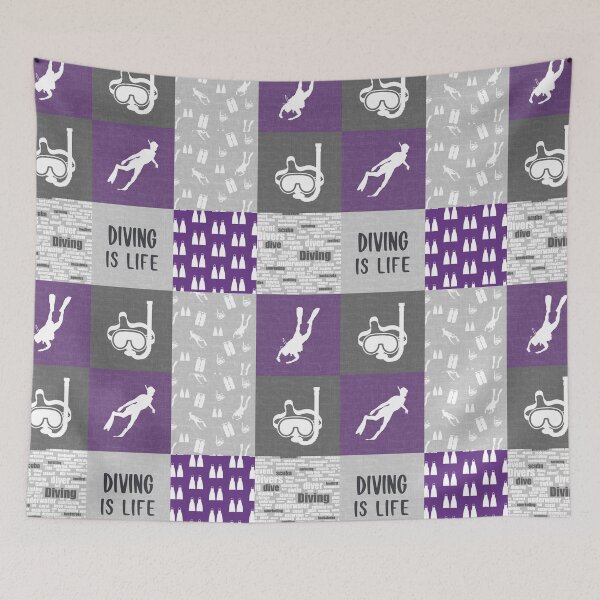 Item preview, Diving Is Life Patchwork  designed and sold by SweetPea49.