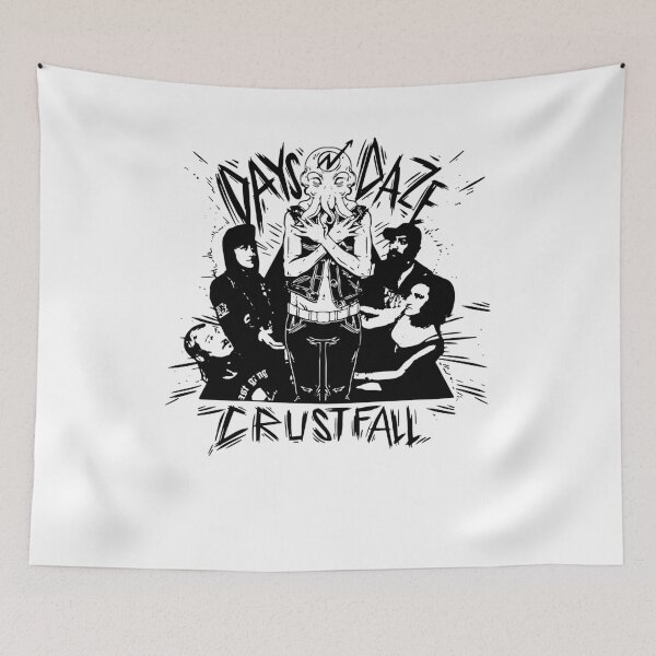 Item preview, Crustfall black and white Days N' Daze designed and sold by RodrigoMar1850.