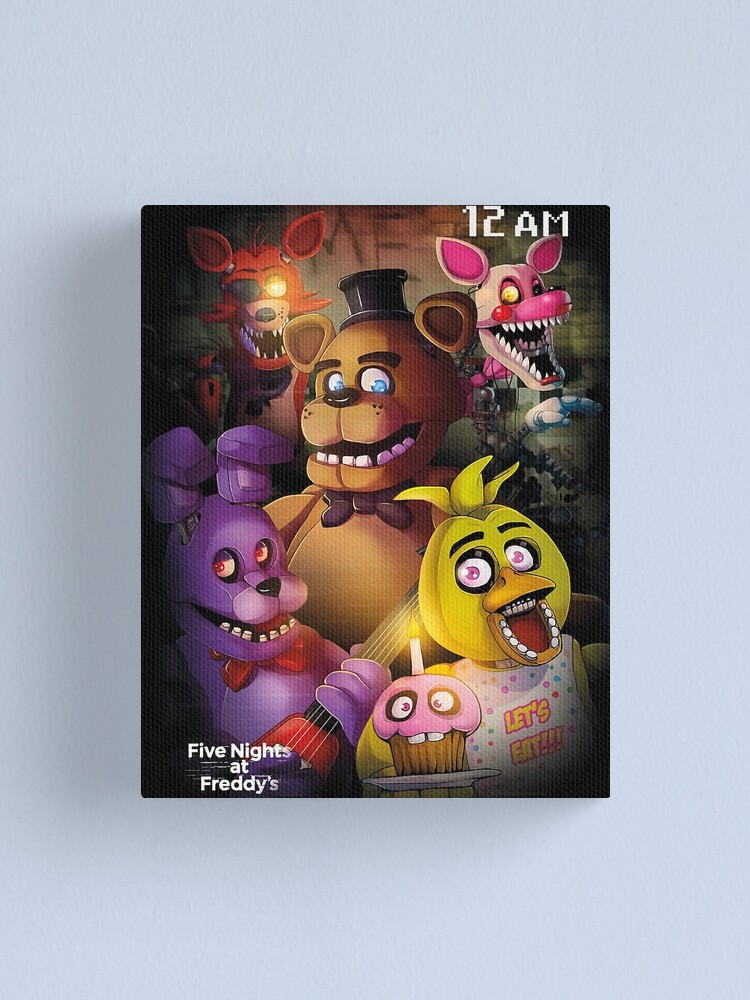 Fnaf Five-night-At-Freddys Anime Game Poster and Print Canvas