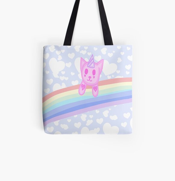 Rainbow Caticorn All Over Print Tote Bag