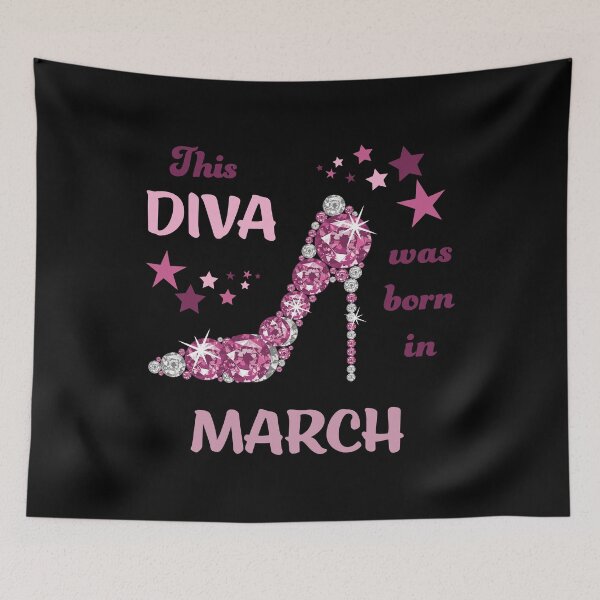 Item preview, Funny Birthday Month This Diva Was Born In March designed and sold by geminivibe.
