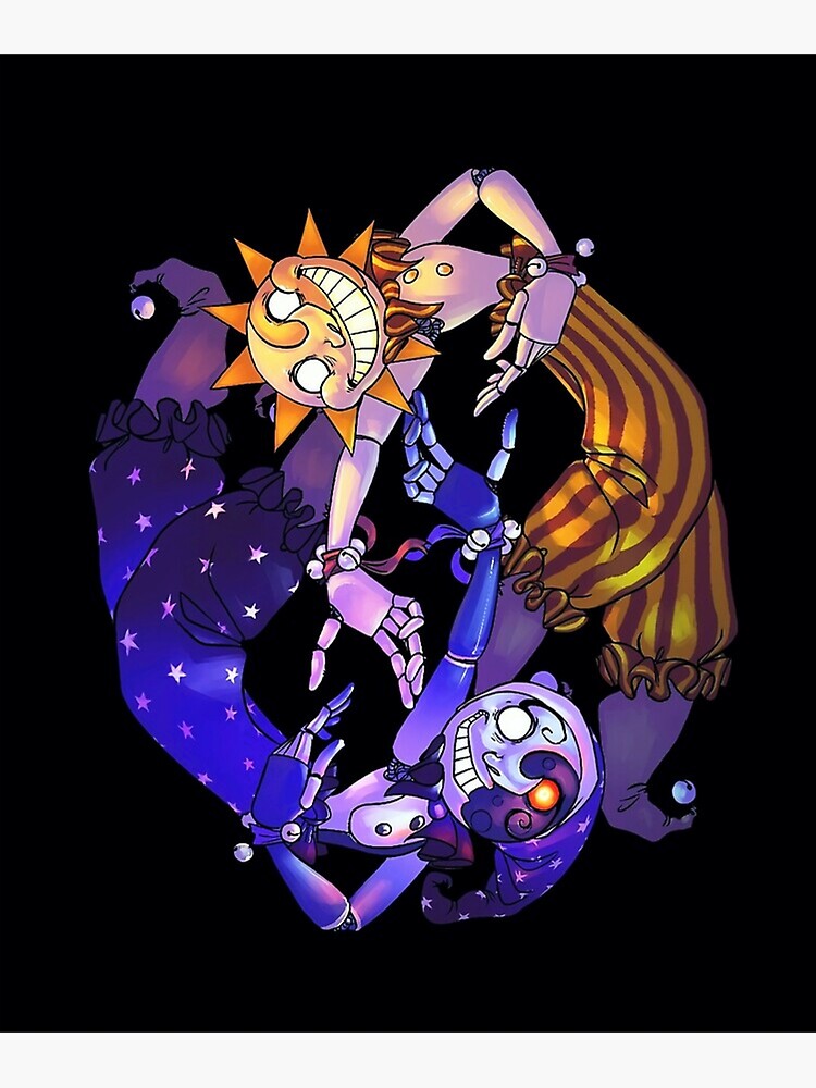 "Sun & Moon BOSS FNAF Security Breach" Art Print by devanericcc Redbubble
