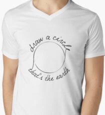 Draw a Circle V-Neck T-Shirt