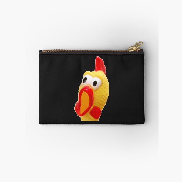 Artikelvorschau, Gummihuhn lustiger Gag Geschenkartikel Sticker entworfen und verkauft von jennifervoge.