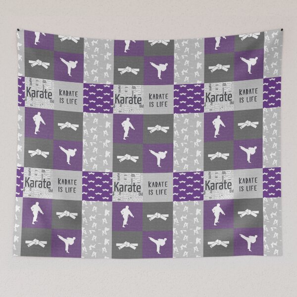 Item preview, Purple Karate Plaid designed and sold by SweetTea4U.