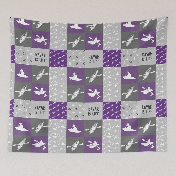 Item preview, Purple Kayak Plaid designed and sold by SweetTea4U.