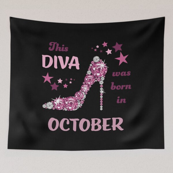 Item preview, Funny Birthday Month This Diva Was Born In October designed and sold by geminivibe.