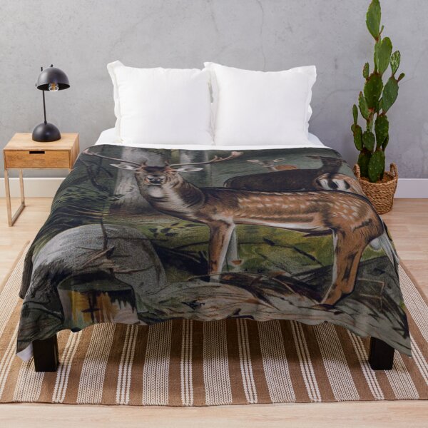 Item preview, Vintage Deer Artwork | Old Wildlife Paintings | Fallow Deer  designed and sold by WadeLestat.