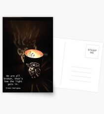Broken/Light quote Postcards