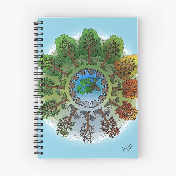 Item preview, Tree Seasons, Worldflower 19, Landscape Abstract Digital Art. designed and sold by Random Shern Creations.