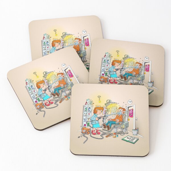 Item preview, How to clean your teeth. Dentist cartoon. designed and sold by Stef Ringoot, cartoons and illustrations.