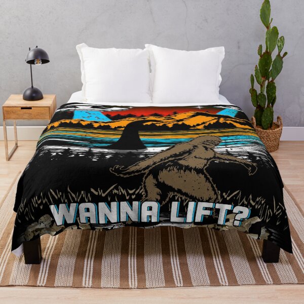 Item preview, Wanna Lift - Bigfoot - Loch Ness Monster Sasquatch Alien Ufo Lake Graphic For Men Women designed and sold by Dolphin Graphic.