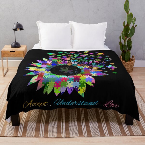 Item preview, Accept Understand Love-Sunflower Autism Awareness designed and sold by SARAHKUHNS.