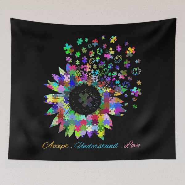 Item preview, Accept Understand Love-Sunflower Autism Awareness designed and sold by SARAHKUHNS.