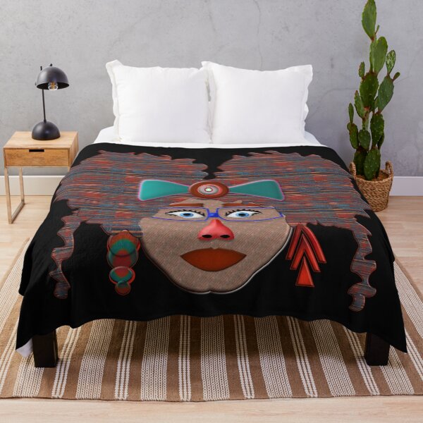 Item preview, SPLENDID AFRICAN GODDESS - COLORFUL PORTRAIT OF AN AFRICAN QUEEN. designed and sold by Ralek.