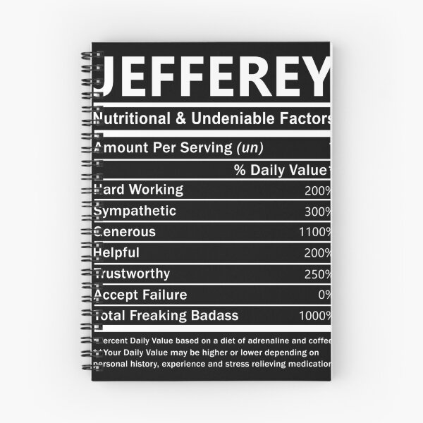 Item preview, Jefferey Name T Shirt - Jefferey Nutritional And Undeniable Factors Gift Item Tee designed and sold by artiagasonya.
