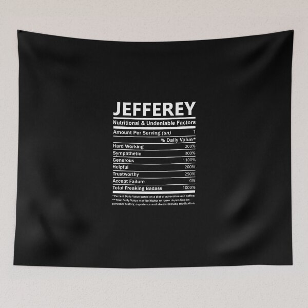 Item preview, Jefferey Name T Shirt - Jefferey Nutritional And Undeniable Factors Gift Item Tee designed and sold by artiagasonya.