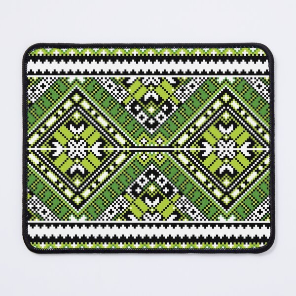 Item preview, Ukrainian Traditional Ornament Vyshyvanka Green designed and sold by boozkova-vorona.