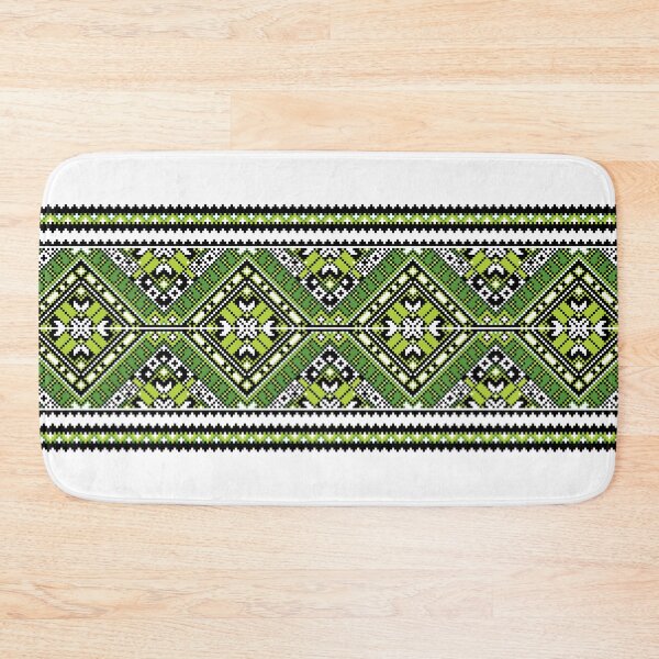 Item preview, Ukrainian Traditional Ornament Vyshyvanka Green designed and sold by boozkova-vorona.