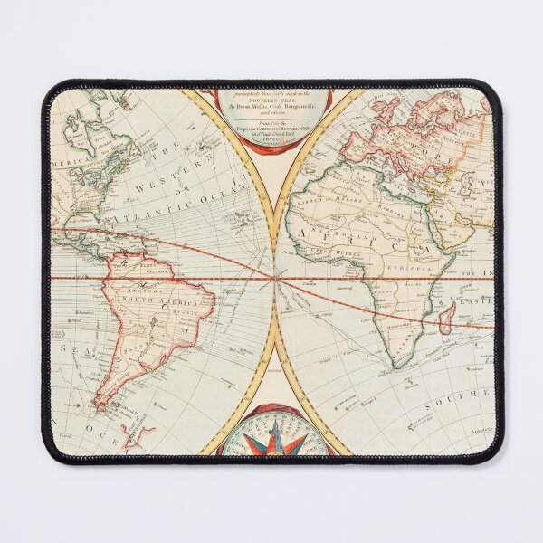 Item preview, Bowles's new pocket map of the world designed and sold by capotees.
