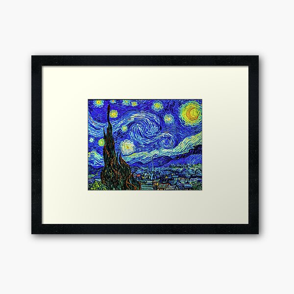 Aperçu de l'œuvre Nuit étoilée de Vincent Van Gogh créée et vendue par Art  Outlaws.