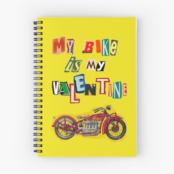Item preview, bike is my valentine retro alphabet designed and sold by InnaMGraphic.