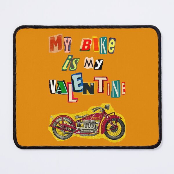 Item preview, bike is my valentine retro alphabet designed and sold by InnaMGraphic.