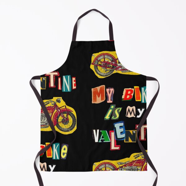 Item preview, bike is my valentine retro alphabet designed and sold by InnaMGraphic.