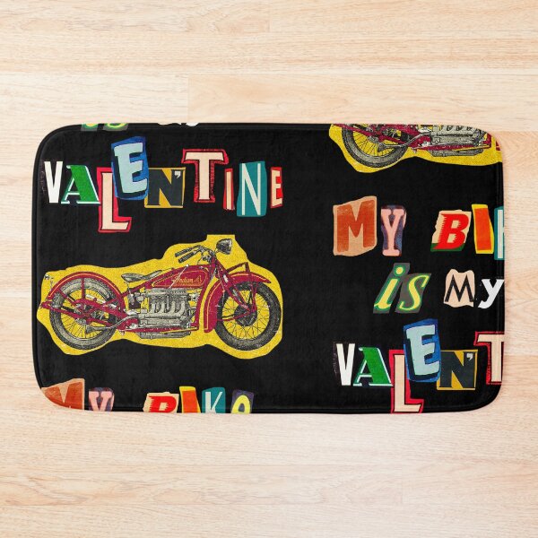 Item preview, bike is my valentine retro alphabet designed and sold by InnaMGraphic.