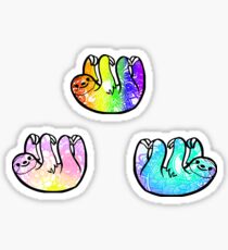 Tie Dye Cute Sloth Pack Sticker