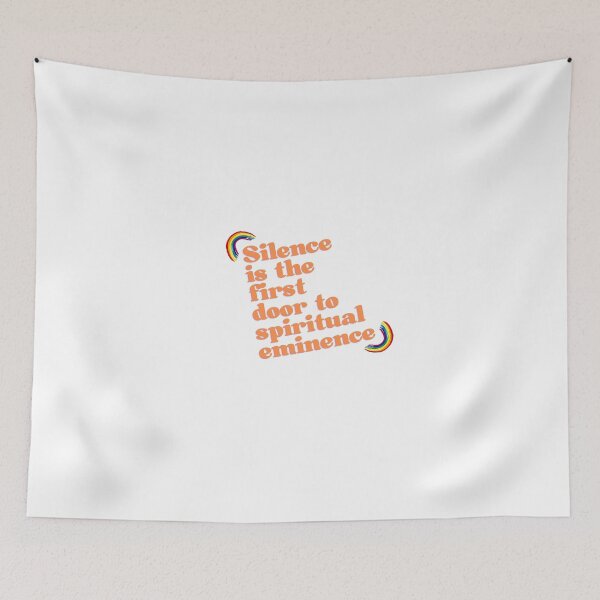 Item preview, “Silence is the first door to spiritual eminence” designed and sold by storeAN.