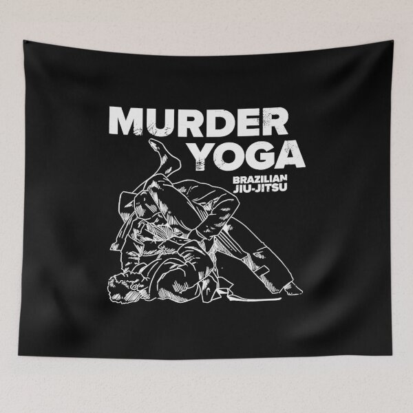 Item preview, Murder Yoga - Funny Jiu Jitsu Wrestling Distressed  designed and sold by Audience082.