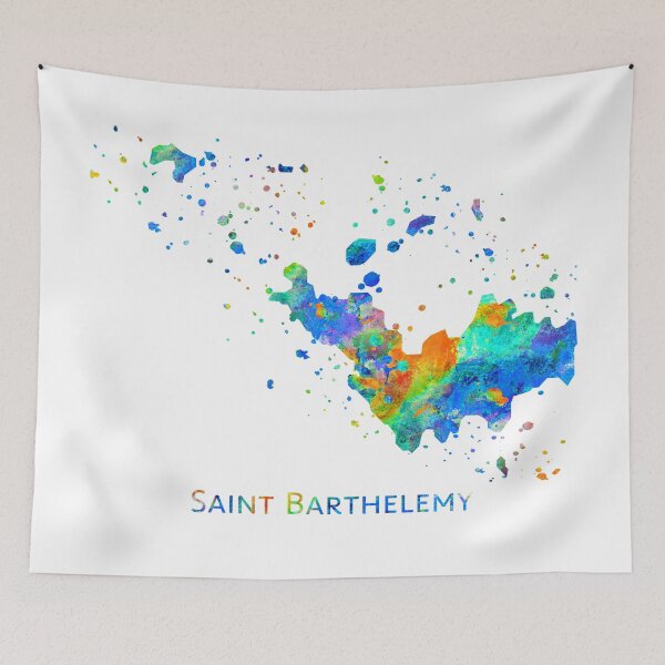 Item preview, Saint Barthelemy Map designed and sold by zuzis.