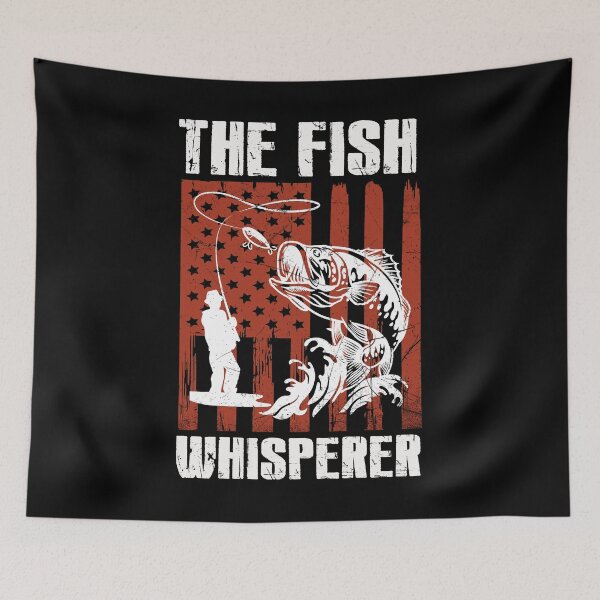 Item preview, The Fish Whisperer Funny Fishing Lover Flag American designed and sold by GengerG67.