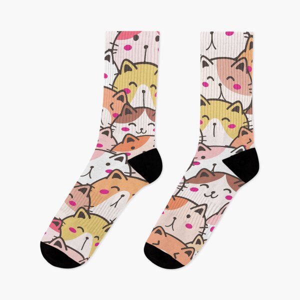 Item preview, cute cat pattern designed and sold by Hoetoons.
