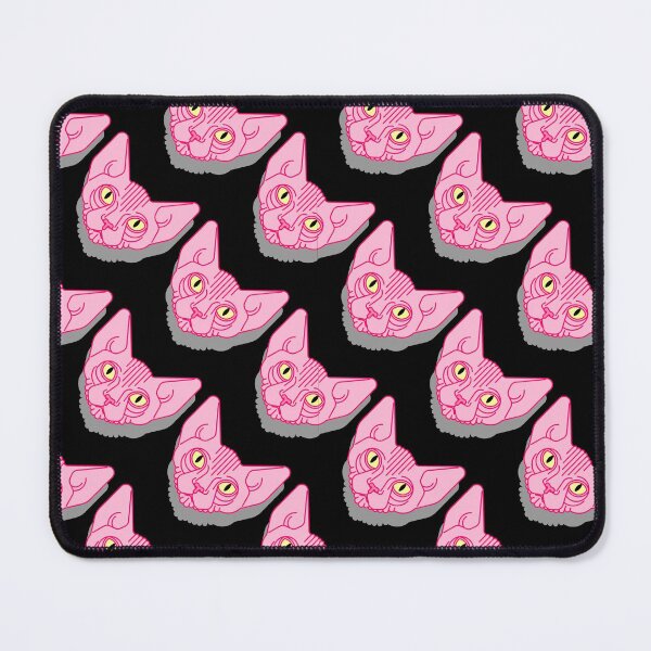 Item preview, cute pink cat pattern designed and sold by Hoetoons.