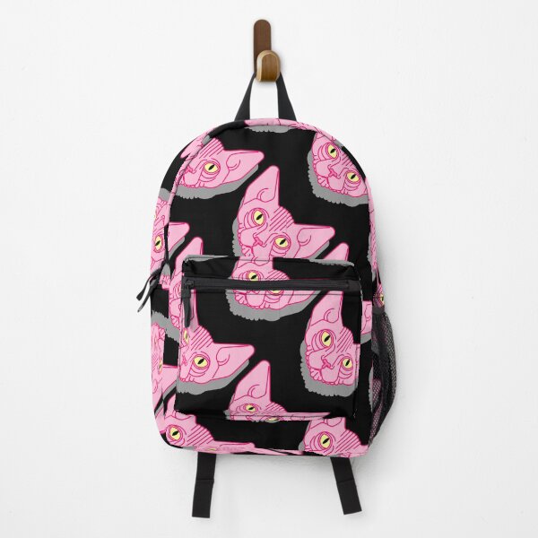 Item preview, cute pink cat pattern designed and sold by Hoetoons.